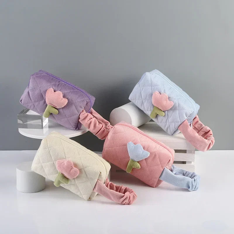 Fashion Tulip Flowers Pouch
