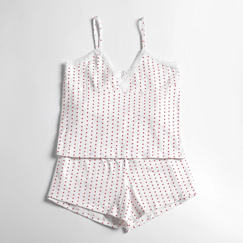 ace Trim Cami & Shorts Set - Women's Loungewear