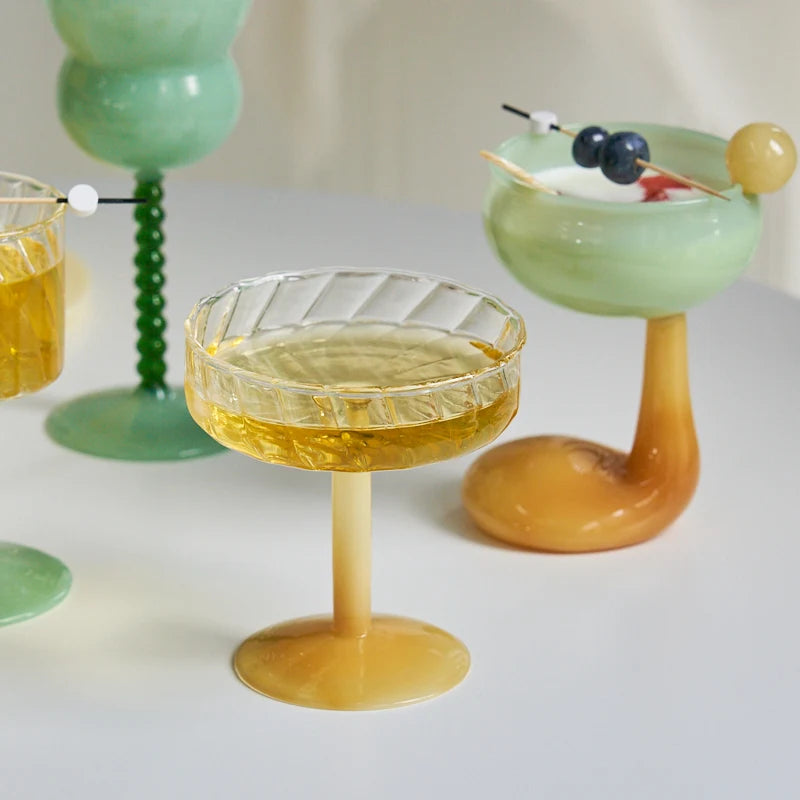 Summer Drink Glasses - Champagne, Wine, Beer & Cocktail Cups