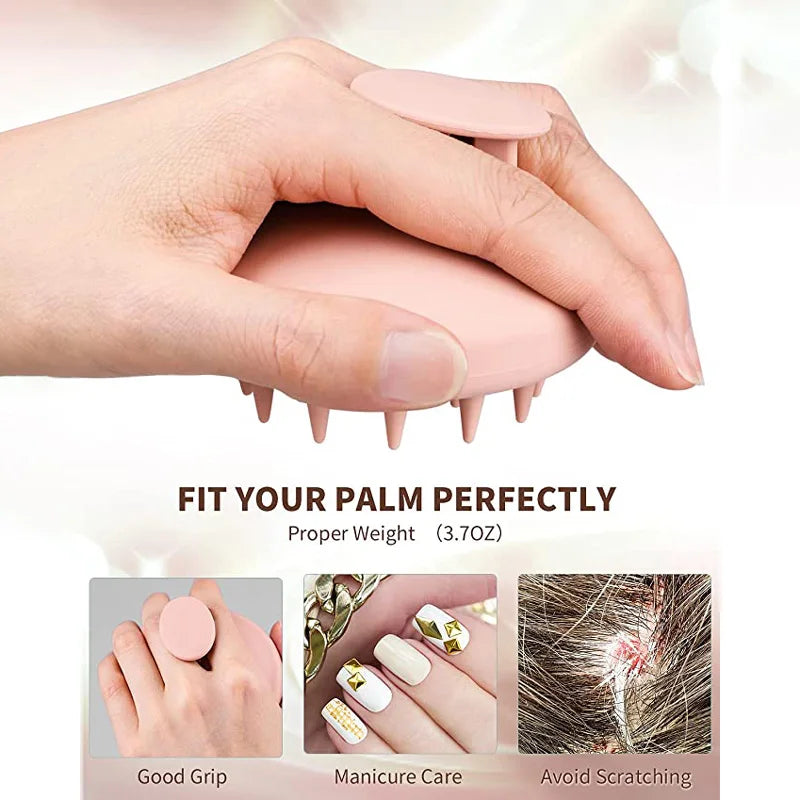 Silicone Scalp Massage Shampoo Brush/Hair Scrubber