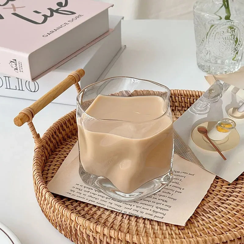 Korean Style Special-shaped Twist Glass Transparent Water