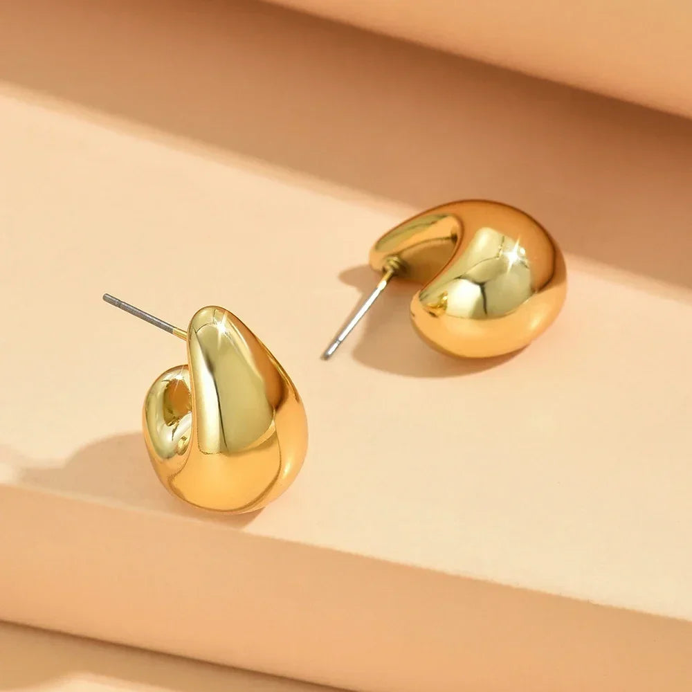 Vintage Chunky Dome Drop Earrings for Women