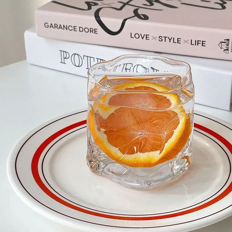 Korean Style Special-shaped Twist Glass Transparent Water