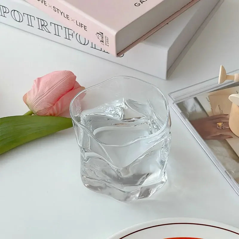 Korean Style Special-shaped Twist Glass Transparent Water