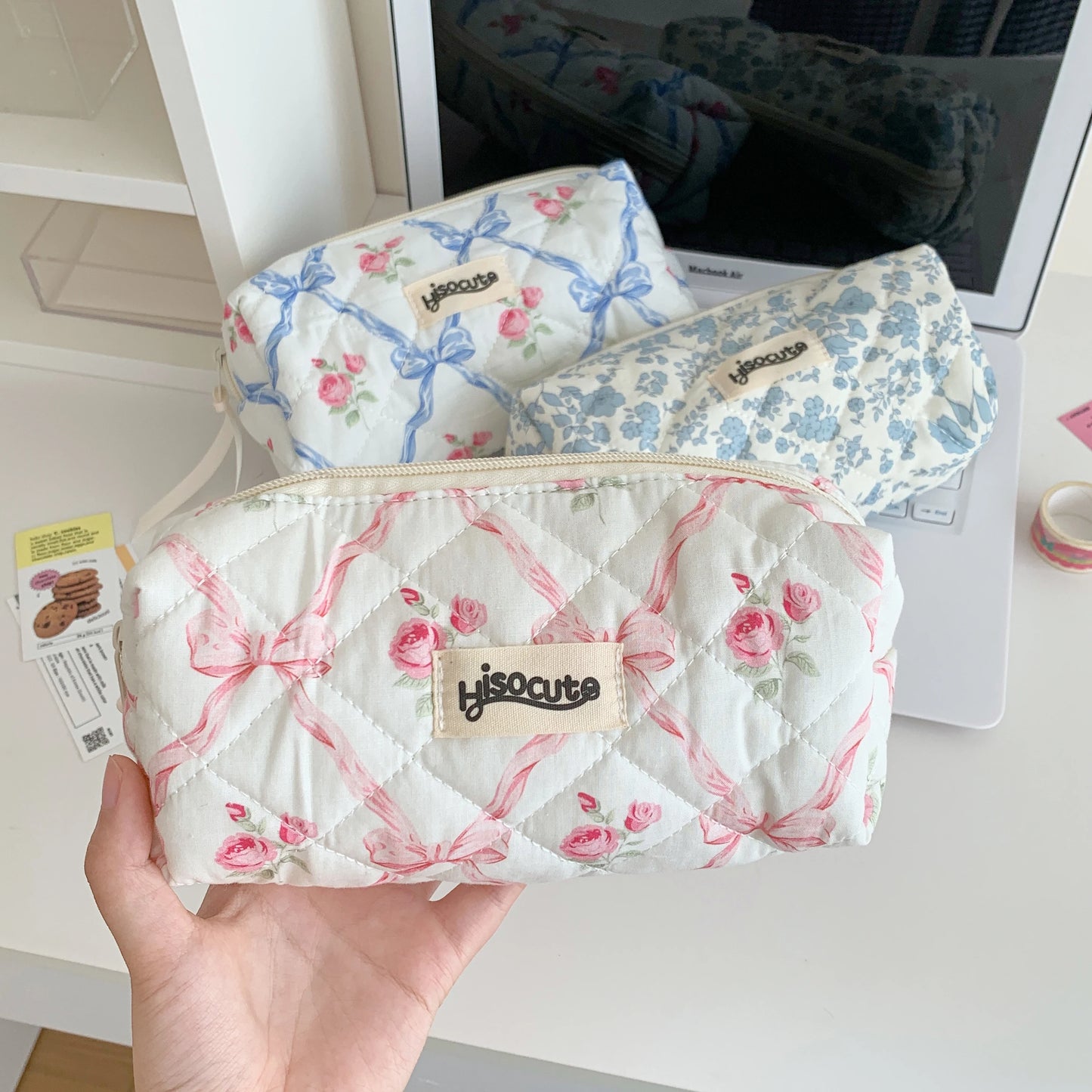 Simple Bow Pencil Case/Stationary Storage Bag