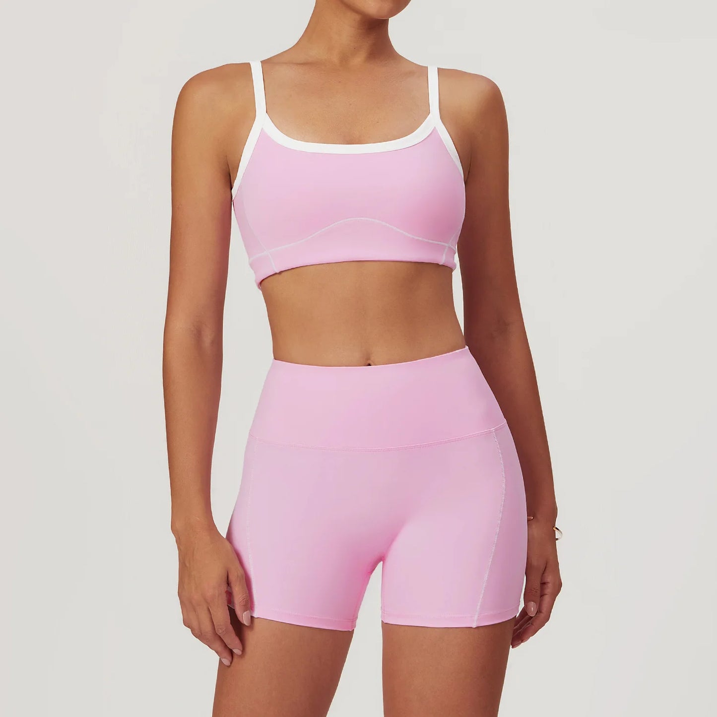 Women's Yoga Set, Sports Bra, Flare Leggings/Shorts, Workout Activewear