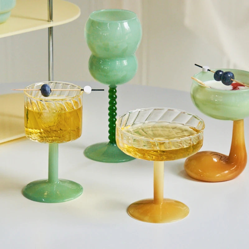 Summer Drink Glasses - Champagne, Wine, Beer & Cocktail Cups