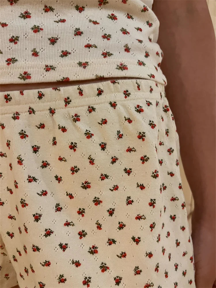 Floral Cami & Shorts Pajama Set - Women's Sleepwear