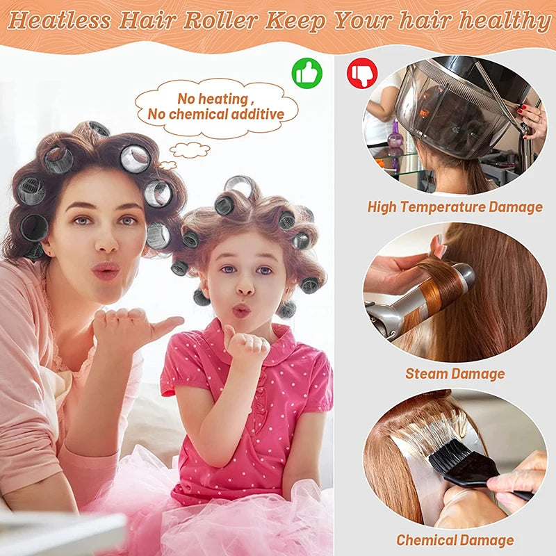 Hair Rollers No Heat Hair Curlers Heatless