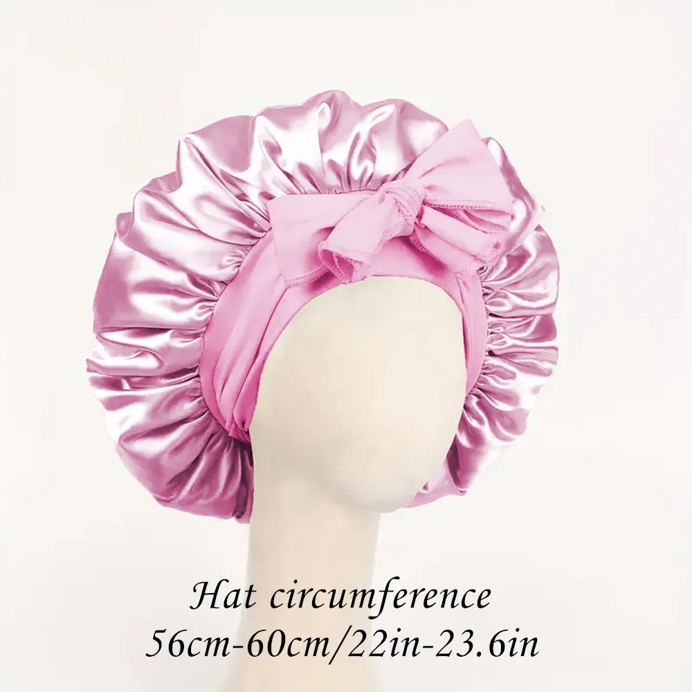 Satin Bonnet Silk Bonnet Adjustable Bonne For Sleeping Hair Bonnet