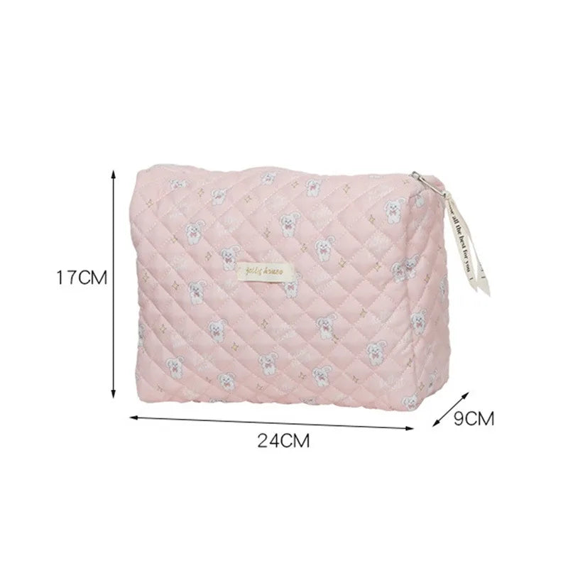 Cute Floral Print Makeup Case Pouch