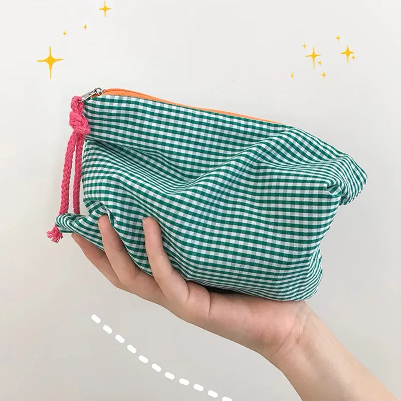 Makeup Bag Large Capacity Cotton Zipper