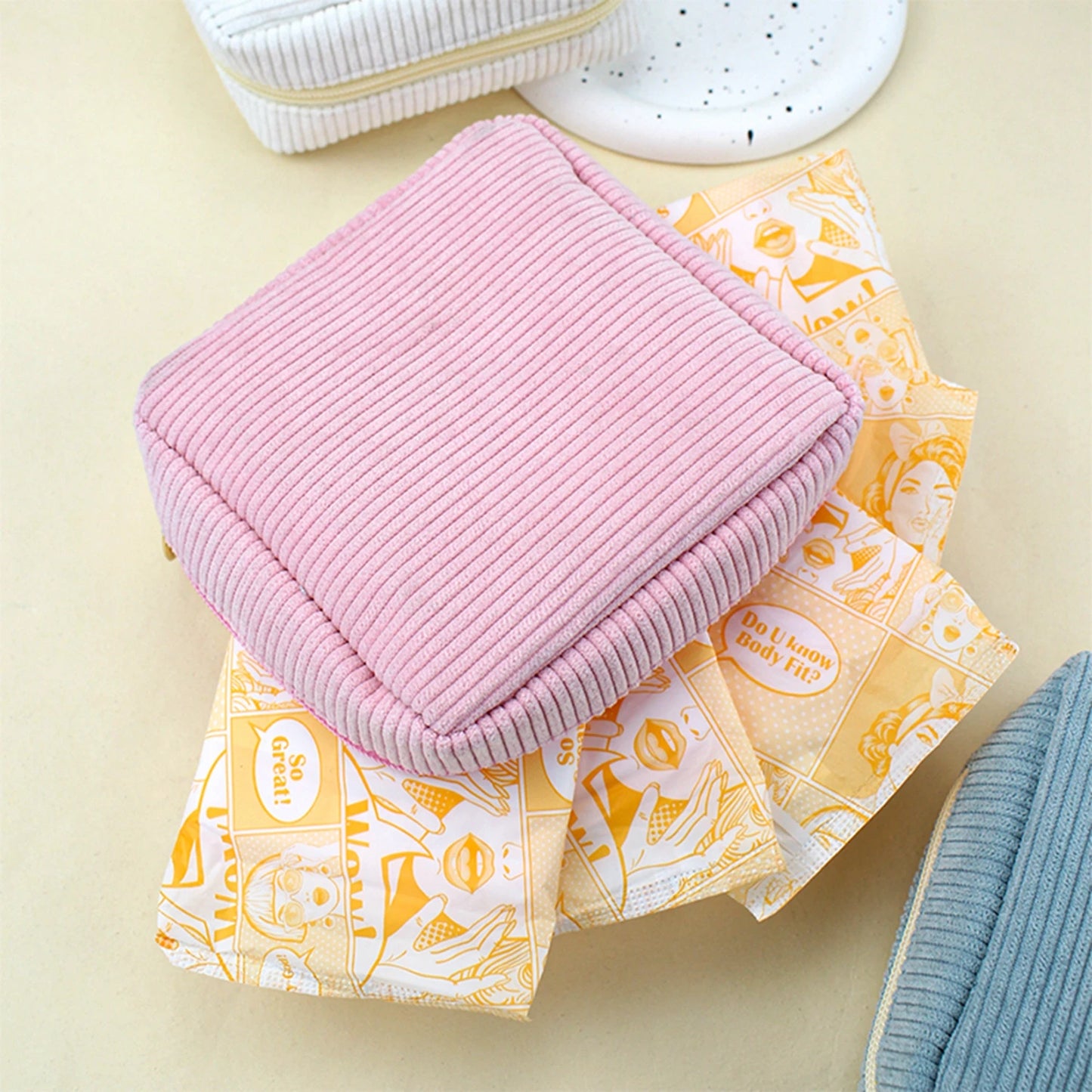 Portable Small Multi-layer Cosmetic Bag Travel