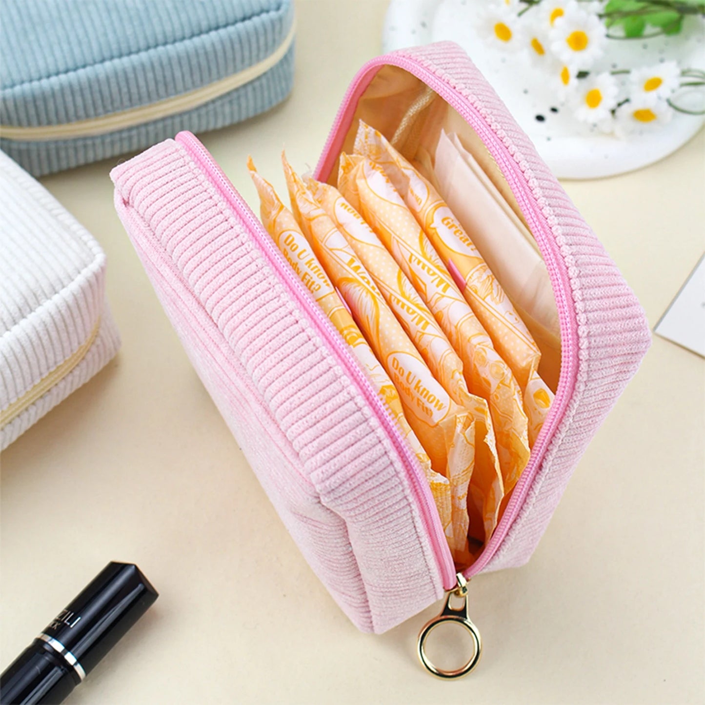 Portable Small Multi-layer Cosmetic Bag Travel