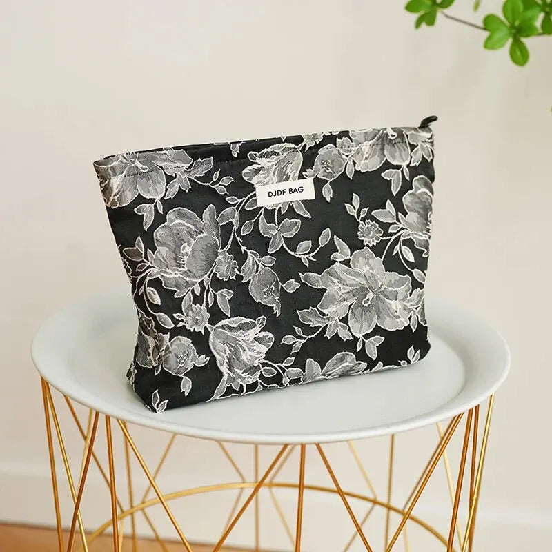 Women's Makeup Bag Classical Flowers Large Capacity Cosmetic