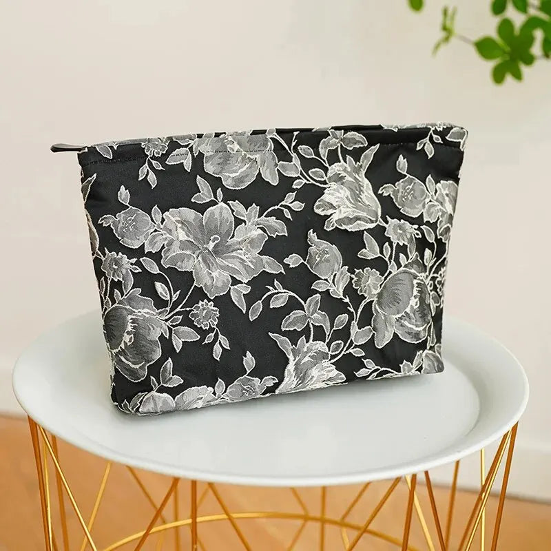 Women's Makeup Bag Classical Flowers Large Capacity Cosmetic