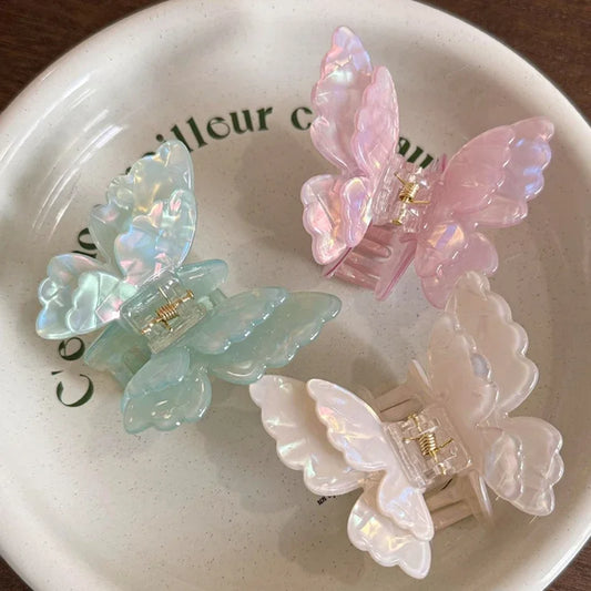 Fairy Butterfly Hair Claw Acetate Crab Hair Clip